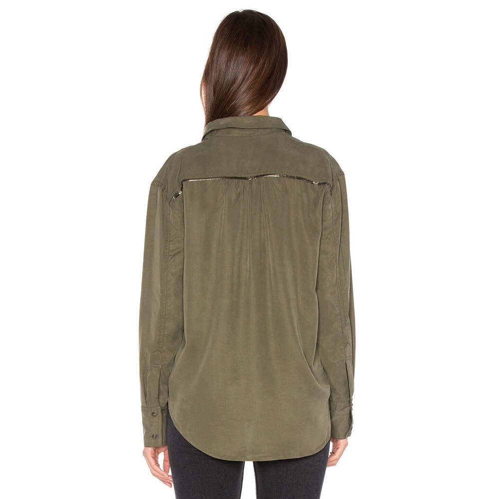 NWT Free People Off Campus Button Down Top Retail $108 Small - Picture 4 of 4